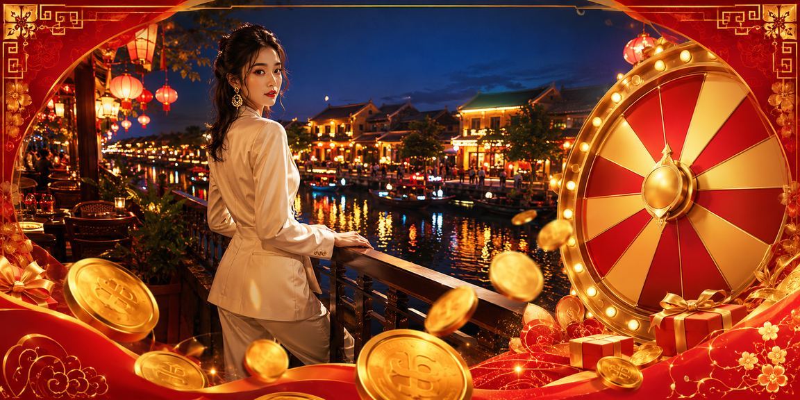 Bàn roulette và không khí giải trí buổi tối tại Hội An